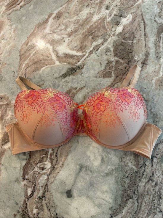 Torrid Curve Other - Torrid Curves 48C Balconette Floral Embroidered Bra Nude Neon Lace